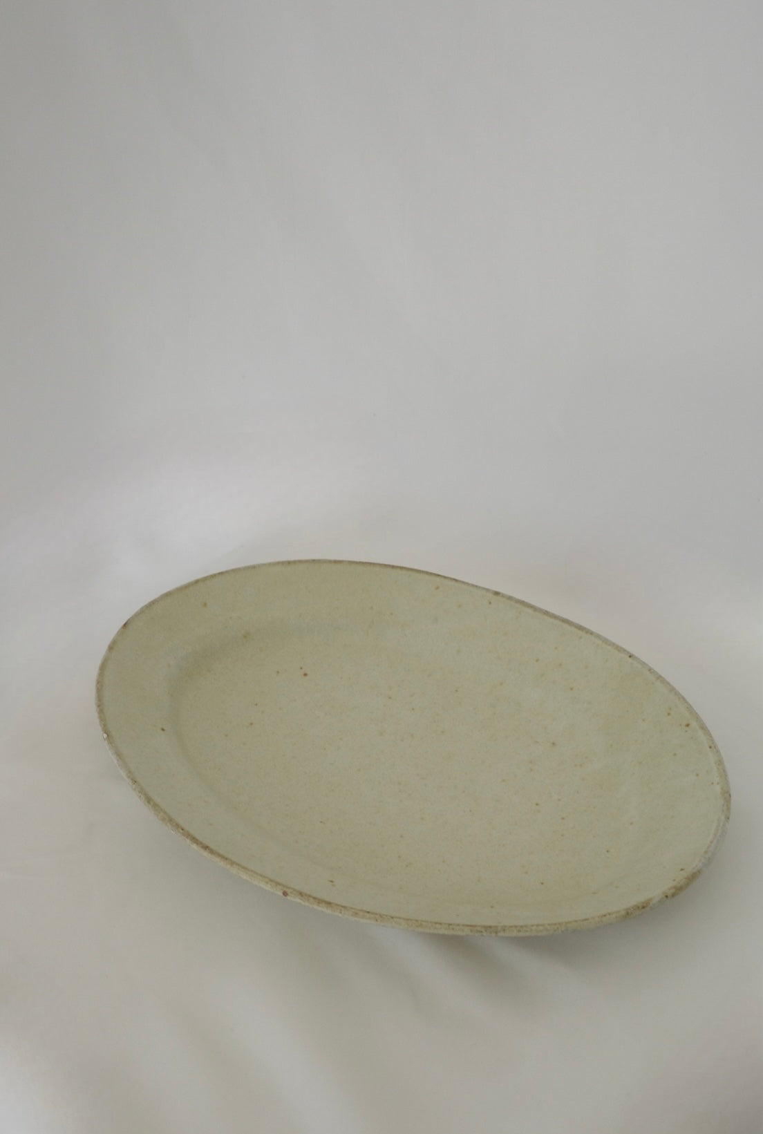 Oval plate M - yellow