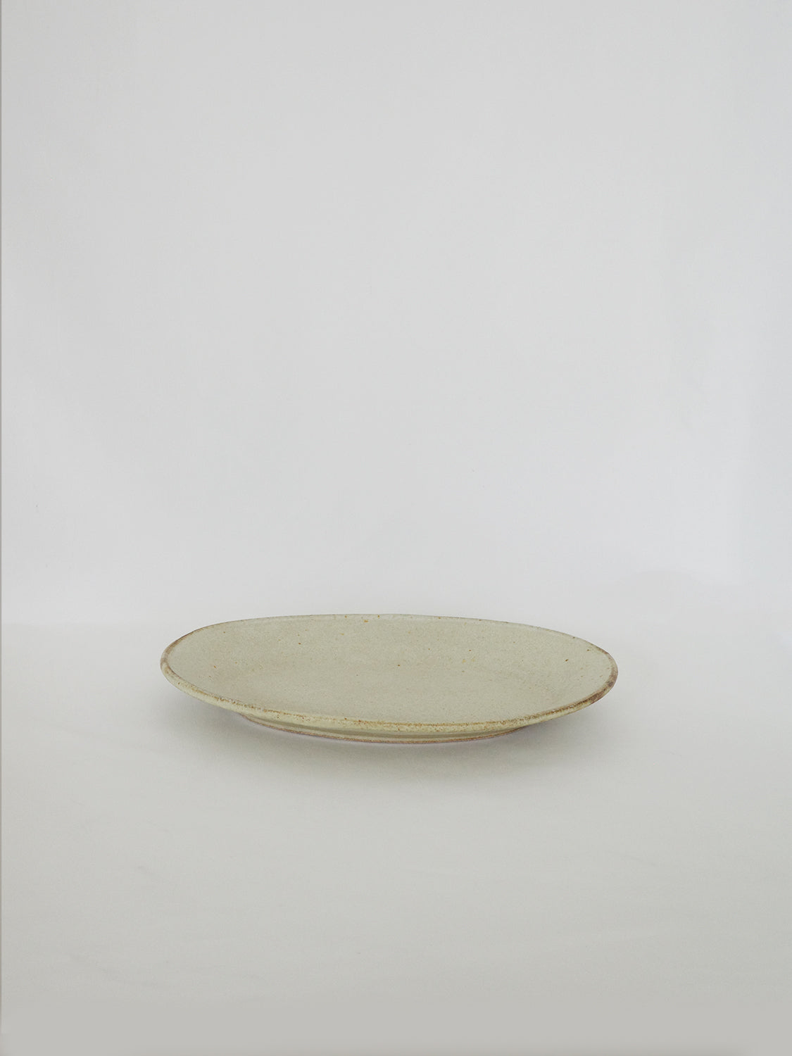 Oval plate S - yellow