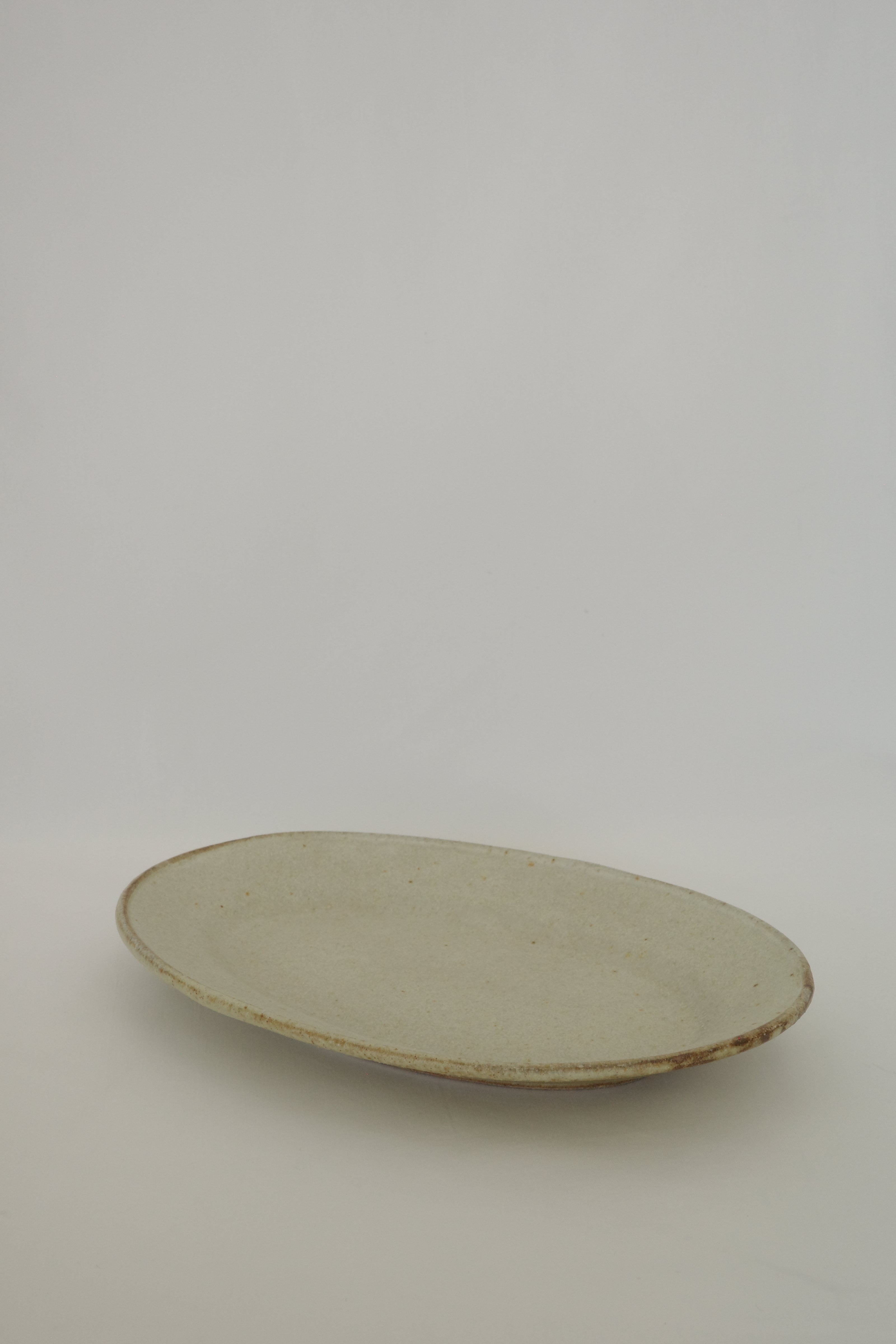 Oval plate S - yellow